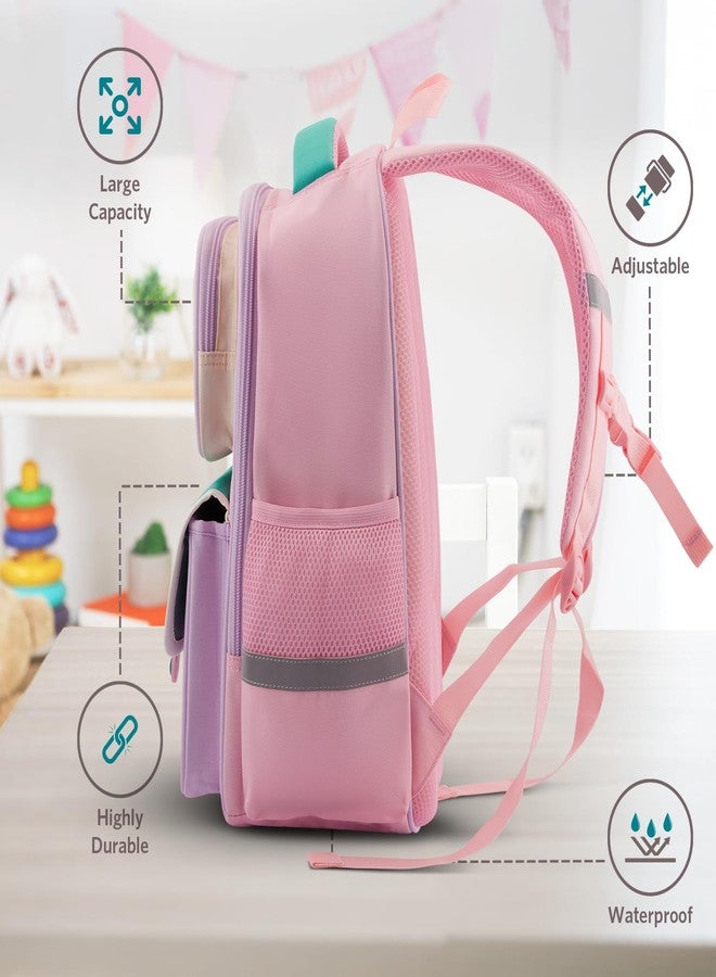 VAYA LY'L-CHAMP School Bags for Boys/Girls, 21L Lightweight and Waterproof Backpack for Class 1 to 5, Durable and Comfortable School Bag for Kids Aged 6-10 Years, Color - Pink - Image 3